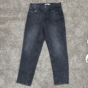 Zara Women's Straight Leg Jeans - Black